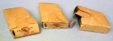 Three Boxes of Spent 8mm Ammo Cartridges WWII German