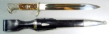 German Police Dress Dagger and Scabbard, WKC