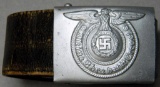 Waffen SS Enlisted Mans Belt and Buckle, German WWII