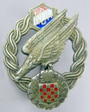 German Croation WWII Paratrooper Fallschimjager Axis Jump Badge