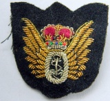 British WWII Air Force Bullion Wire Observer Wing