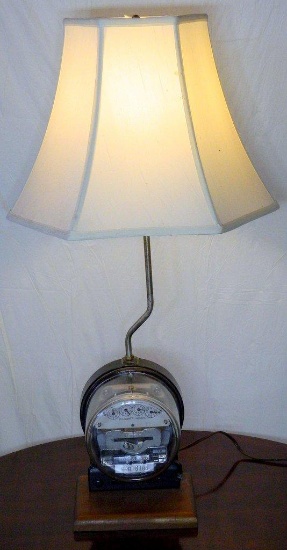 Unique Electric Meter Table Lamp