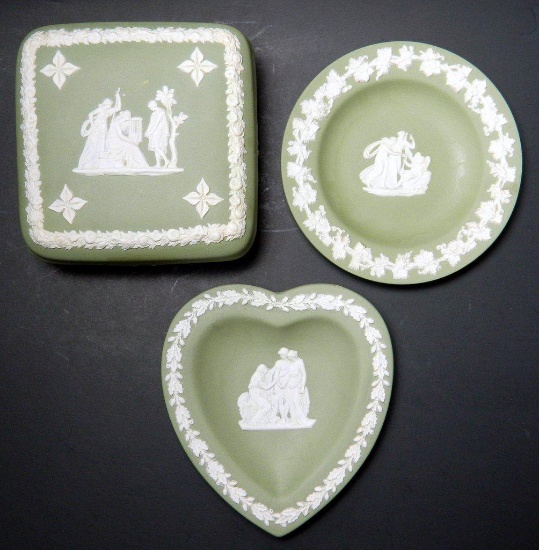 Three Wedgewood Jasperware Decorative Pieces