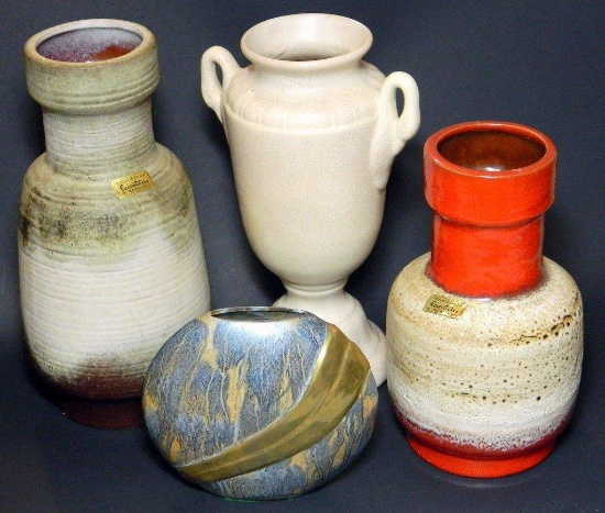 Grouping of Four Decorative Vases Including Carstens Tonnieshof