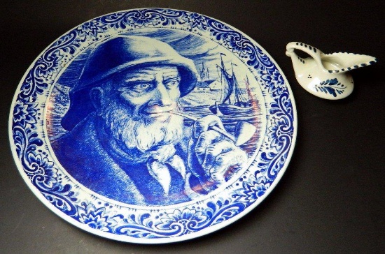 Delft Pieces Grouping including Bock Plate