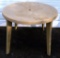 Lot of Six Plastic Round Outdoor Tables