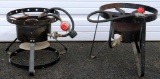 Two Portable Outdoor Propane Burners