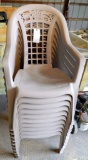 10 Ornate Plastic Chairs