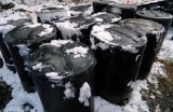 One Dozen Black Hard Plastic Barrels