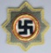Army Afrika Korps Cloth German Cross in Gold, German WWII