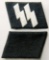 Pair of German WWII Waffen SS EM Collar Tabs