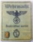 Wehmacht Instruktor mellee Soldier ID Book to a KC Winner, German WWII