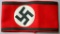 Waffen SS Swastika Overcoat Arm Band, German WWII