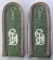 Pair of German WWII Army Gross Deutschland Infantry NCO Shoulder Boards