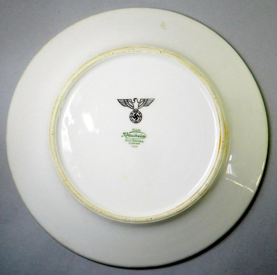 1938 Pre-WW2 Nazi Krautheim Porcelain Dinner Plate