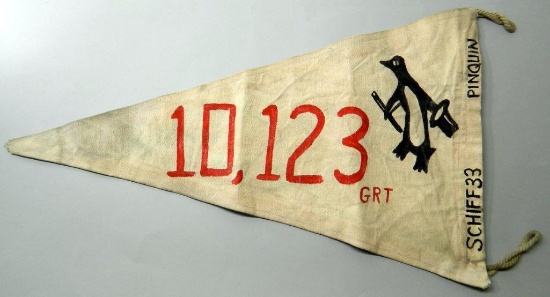 Naval Kriegsmarine E Boat Tonnage Sunk War Flag, German WWII