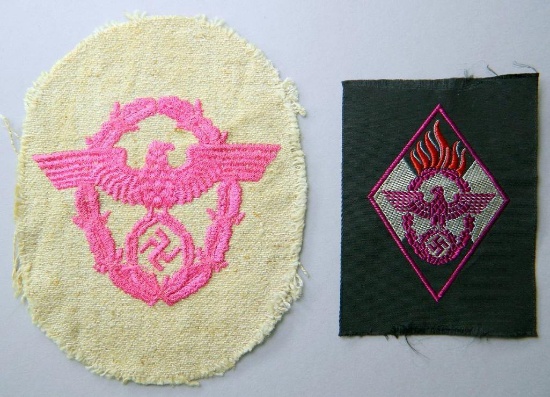 Fire Police Sleeve Patch, German WWII