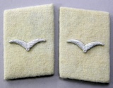 Pair of German WWII Luftwaffe Herman Goring Division EM Collar Tabs