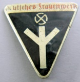 Womens Deutsches Frauenwerk Workers Badge, German WWII