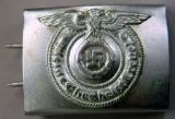 Waffen SS Enlisted Mans Combat Belt Buckle, German WWII