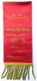 Antique 1892 N E O P Annual Excursion Pawson Park Ribbon