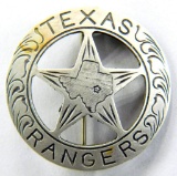 Old West Texas Rangers Cowboy Era Law Badge