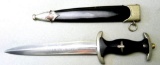 RARE Waffen SS EM Dagger and Scabbard, German WWII