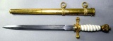 Naval Kriegsmarine Officers Dagger & Scabbard, German WWII