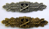 Army Bronze and Gold Close Combat Clasps, German WWII