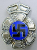 German Finland WWII Luftwaffe Swastika Axis Pilot Breast Badge