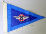 NSFK Glider Korps Officers Staff Car Pennant, German WWII