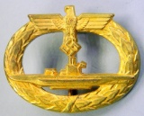 Naval Kreigsmarine U-Boat Submarine Badge, German WWII