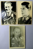 Three (3) German WWII Luftwaffe Knights Cross Winner Photographs