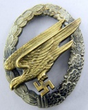 Luftwaffe Paratrooper Fallschirmjager Jump Badge, German WWII