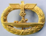 Naval Kreigsmarine U-Boat Submarine Badge, German WWII