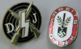 Two German WWII Awards, Deutsches Youth DJ Marksman Shooting and RAD Labor Korps Arbeits Dank Party