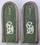 Pair of German WWII Army Gross Deutschland Infantry NCO Shoulder Boards