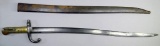 French Mle 1866 Chassepot Bayonet Sword and Scabbard