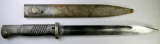 WWII Mauser K98 Elite-Diamant Bayonet Knife with Scabbard