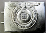 Waffen SS Enlisted Mans Combat Belt Buckle, German WWII