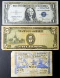 1935C U.S. $1 Bill Silver Certificate and Other Paper Money Currency