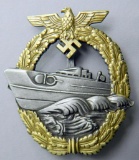 Naval Kriegsmarine 2nd Model E Boat Badge, German World War II