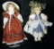 Two Vintage Porcelain Head Dolls