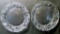 Pair of Tiffany and Co. Crystal Plates