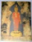Antique Wood Plank Painting of Buddhist Monk