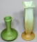 RumRill Bud Vase #329 and Smaller Unmarked Round Bud Vase