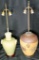 Grouping of Two Decorative Vintage Asian Table Lamps