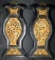 Japanese Ornate Black Lacquer Decorative Wall Carvings