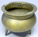 Footed Bronze Chinese Pot