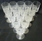 Grouping of 15 Crystal Stemware